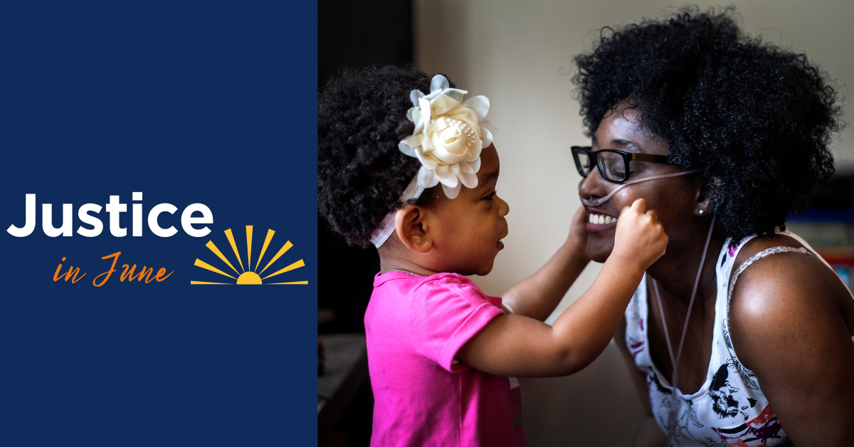 Justice in June: Stand up for families. Stand up for safety. Stand up for justice.